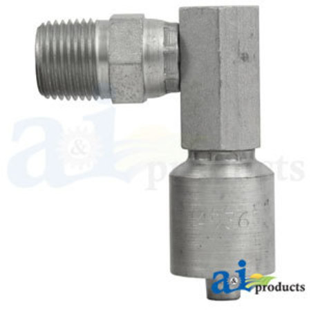 A & I Products (HW-MPX90) Male NPTF Pipe - Swivel - 90� Elbow 3" x2" x1" A-MPX90-06-08-W